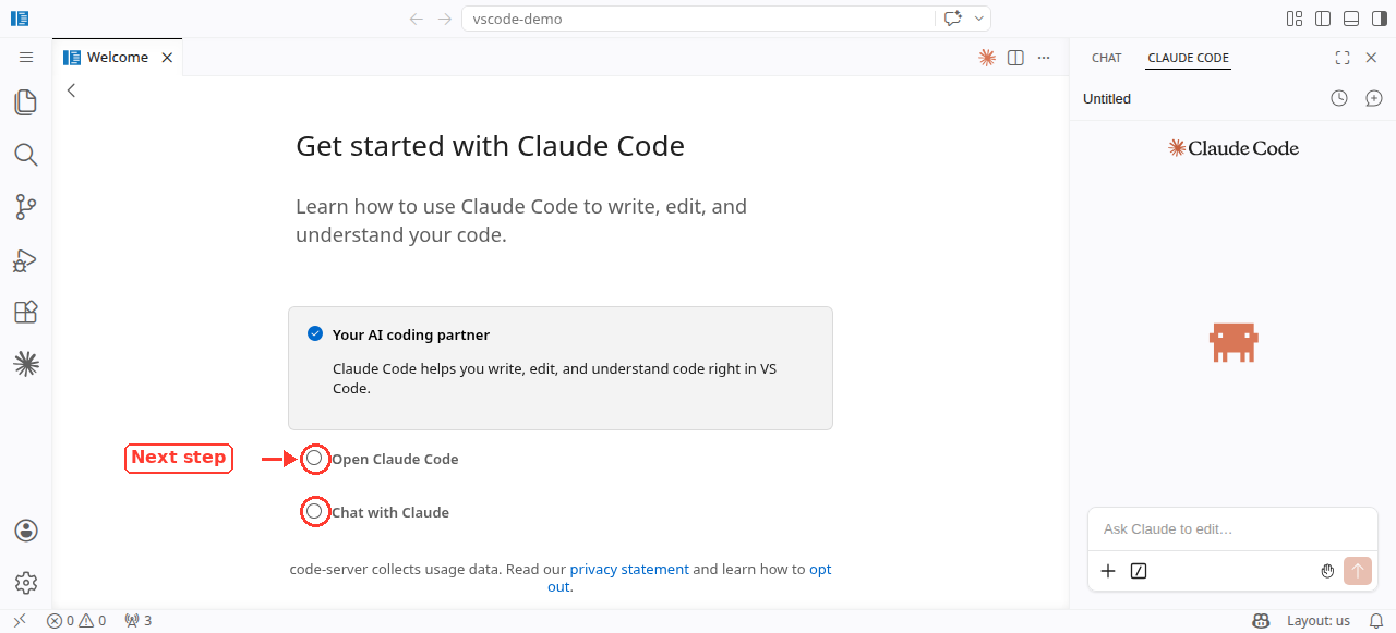 Walkthrough של Claude Code
